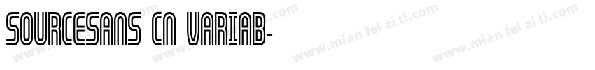 SOURCESANS CN VARIAB字体转换